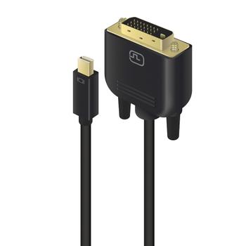 ALOGIC DisplayPort Kabel Mini DPort to DVI-D M/M 2m schwarz (MDP-DVI-02-MM)