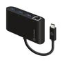 ALOGIC USB-C to Gigabit Ethernet USB 3.0 3 Port USB Hub schw