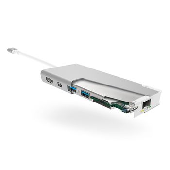 ALOGIC Ultra Series USB-C Dock PLUS with Power Delivery USB-C 3.1 / Thunderbolt 3 Dockingstation (ULDPLS-SLV)