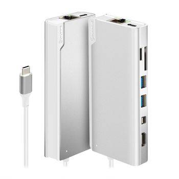 ALOGIC Ultra Series USB-C Dock PLUS with Power Delivery USB-C 3.1 / Thunderbolt 3 Dockingstation (ULDPLS-SLV)