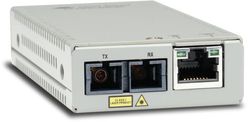 Allied Telesis s AT MMC200/SC - Fibre media converter - 100Mb LAN - 10Base-T, 100Base-FX,  100Base-TX - RJ-45 / SC multi-mode - up to 2 km - 1310 nm - TAA Compliant (AT-MMC200/SC-960)