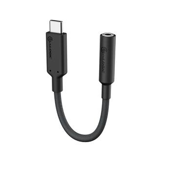 ALOGIC Elements PRO 10cm USB-C to 3.5mm Audio Adapter - Black (ELPC35A-BK)