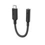 ALOGIC Elements PRO 10cm USB-C to 3.5mm Audio Adapter - Black