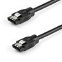 STARTECH 0.3 M ROUND SATA CABLE - 6GBS SATA CORD - LATCHING CONNECTORS CABL