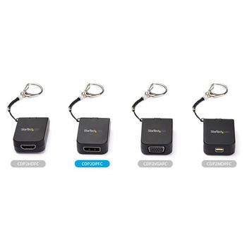 STARTECH PORTABLE USB C TO DP ADAPTER QUICK-CONNECT KEYCHAIN - 4K 60HZ CABL (CDP2DPFC)