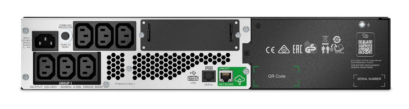 APC Smart-UPS Li-Ion 1000VA Short Depth with SmartConnect - UPS - 800 watt - 1000 VA (SMTL1000RMI2UC)