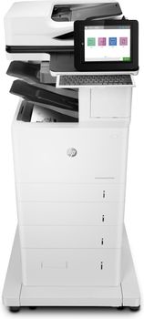 HP P LaserJet Enterprise Flow MFP M635z - Multifunction printer - B/W - laser - 216 x 864 mm (original) - A4/Legal (media) - up to 61 ppm (printing) - 3200 sheets - 33.6 Kbps - USB 2.0, Gigabit LAN, USB  (7PS99A#B19)