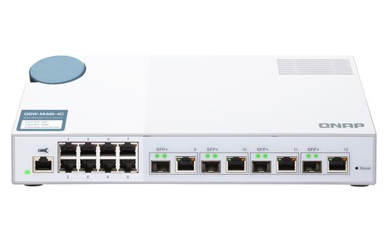 QNAP QSW-M408-4C 8 port 1Gbps 4 port 10G SFP+/ NBASE-T Combo Web Management Switch (QSW-M408-4C)