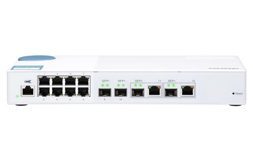 QNAP QSW-M408-2C 8 port 1Gbps 2 port 10G SFP+/ NBASE-T Combo 2 port 10G SFP+ Web Management Switch (QSW-M408-2C)