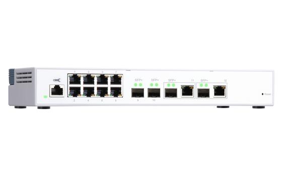 QNAP QSW-M408-2C 8 port 1Gbps 2 port 10G SFP+/ NBASE-T Combo 2 port 10G SFP+ Web Management Switch (QSW-M408-2C)