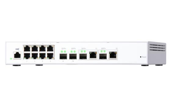 QNAP QSW-M408-2C 8 port 1Gbps 2 port 10G SFP+/ NBASE-T Combo 2 port 10G SFP+ Web Management Switch (QSW-M408-2C)