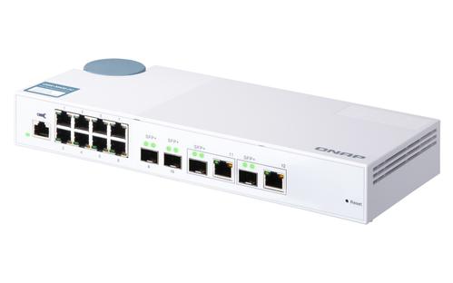 QNAP QSW-M408-2C 8 port 1Gbps 2 port 10G SFP+/ NBASE-T Combo 2 port 10G SFP+ Web Management Switch (QSW-M408-2C)