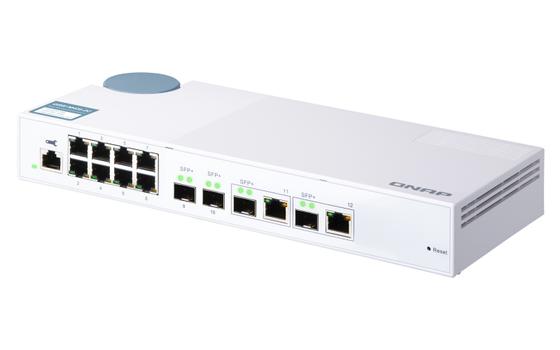 QNAP QSW-M408-2C 8 port 1Gbps 2 port 10G SFP+/ NBASE-T Combo 2 port 10G SFP+ Web Management Switch (QSW-M408-2C)