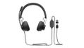 LOGITECH h Zone Wired - Headset - on-ear - wired - USB-C - graphite - for bluechip TRAVELline B15W51, B15W52