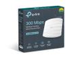 TP-LINK 300 Mbps Ceiling Mount Wi-Fi Access Point  PORT: 1 10/100 Mbps RJ45 Port SPEED: 300 Mbps at 2.4 GHz FEATURE: Passive PoE,  2 Internal Antennas,   Load Balance,  Centralized Management by Omada SDN Con (EAP110)
