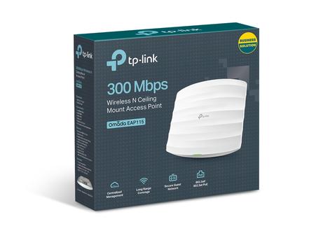 TP-LINK k Omada EAP115 - Radio access point - 1GbE - Wi-Fi - 2.4 GHz (EAP115)