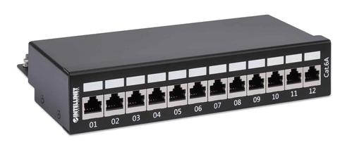 INTELLINET INT Patch Panel, 12 ports Shield CAT 6A Desktop box (720915)