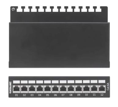 INTELLINET INT Patch Panel, 12 ports Shield CAT 6A Desktop box (720915)