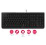 CHERRY KC-1000, Pohjoismainen layout, USB, 1,8m kaapeli, musta (JK-0800PN-2-)