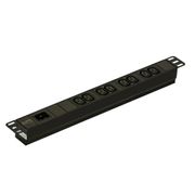 APC Easy Basic Rack PDU EPDU1016B - Power distribution unit (rack-mountable) - AC 200/208/230 V - 3680 VA - input: IEC 60320 C20 - output connectors: 8 (IEC 60320 C13) - 1U - 2.5 m cord - black - for 