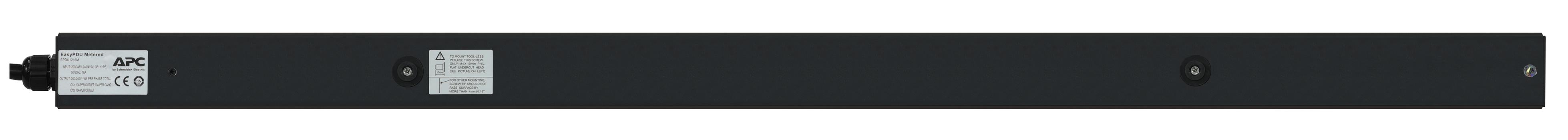 APC Easy Basic Rack PDU EPDU1216B - strømfordelerenhet - 11 kW - 11000 VA (EPDU1216B)