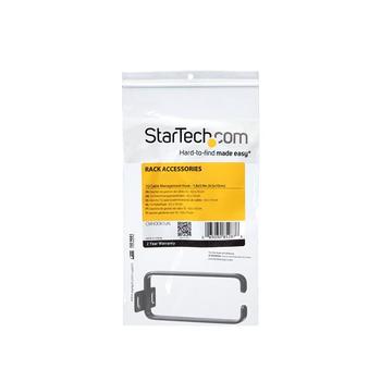 STARTECH 1U Vertical Server Rack Cable Management D-Ring Hook - 1.8x3.9in (CMHOOK1UN)