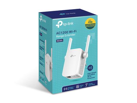 TP-LINK AC1200 Wi-Fi Range Extender RE305 - Wi-Fi range extender - Wi-Fi 5 - 2.4 GHz, 5 GHz (RE305)