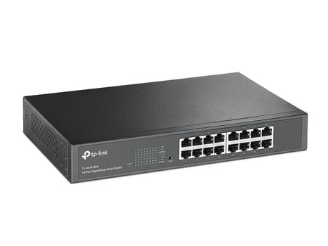 TP-LINK 16-PORT GIGABIT EASY SMART SWITCH                           IN PERP (TL-SG1016DE)