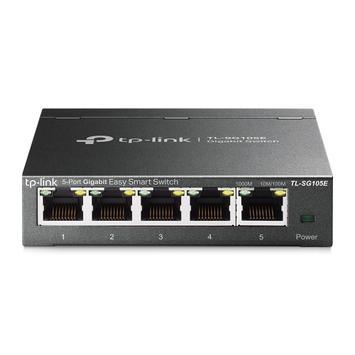 TP-Link Easy Smart TL-SG105E - Switch - 5 x 10/ 100/ 1000 - stasjonær (TL-SG105E)