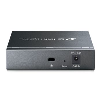TP-LINK 5-Port Gigabit Easy Smart Switch PORT: 5x Gigabit RJ45 Ports SPEC: Desktop Steel Case FEATURE: MTU/ Port/ Tag-based VLAN,  QoS,  IGMP Snooping,  Web/ Utility Management,   Plug and Play (TL-SG105E)