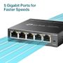 TP-LINK 5-Port Gigabit Desktop Easy Smart Switch 10/ 100/ 1000Mbps RJ45 ports MTU/ Port/ Tag-based VLAN QoS IGMP Snooping (TL-SG105E)