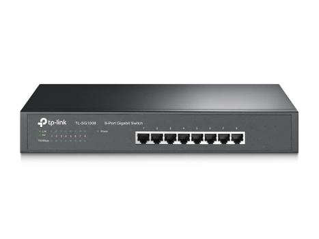 TP-LINK 8-Port Gigabit Switch 19""-Rack (TL-SG1008)