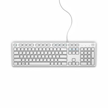 DELL KB216 - tastatur - QWERTY - US International - hvit Inn-enhet (580-ADGM)