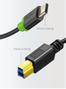 CABLETIME USB 3.0 kabel, 2,0m, USB-C: Han - USB-B: Han, Sort