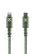 XTORM Lightning kabel, USB-C: Han - Lightning: Han, , 1,0m, grøn, nylon