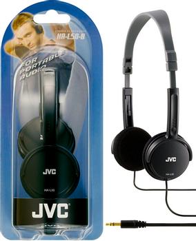 JVC headphone Portable Black - qty 1 (HAL50B)