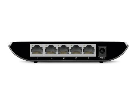 TP-LINK 5-Port-Gigabit-Desktop-Switch - 5x 10/ 100/ 1000MBit/ s-RJ45-Ports - plastic case (new Design) - V6.0 (TL-SG1005D V6.0)