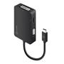 ALOGIC 3-in-1 USB-C to HDMI DVI VGA Adapter - Black