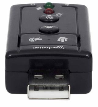 MANHATTAN USB-A Sound Adapter, USB-A to  (152341)