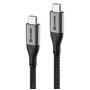 ALOGIC Ultra USB-C till USB-C kabel 5A/480Mbps 30 cm - Rymdgrå