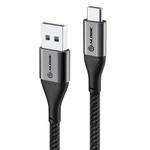 ALOGIC Ultra USB-A till USB-C kabel 3A/ 480Mbps - Rymdgrå (ULCA2030-SGR)