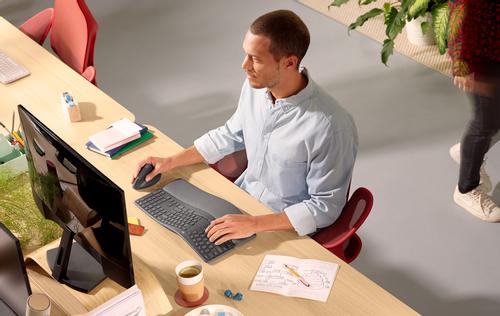 LOGITECH h ERGO K860 - Keyboard - wireless - 2.4 GHz, Bluetooth 5.0 - Pan Nordic (920-009168)