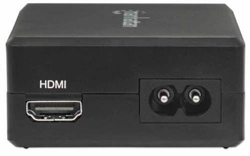 MANHATTAN Smart Video Power Delivery Charging Hub, Multiport Dock with One HDMI Port, One USB-C Power Delivery Port up to 45 W, One USB-C Port up to 5 V/1 A, Two USB 3.2 Gen 1 Type-A Ports, Black (130554)