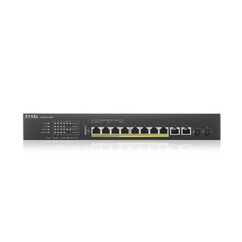 ZYXEL l XS1930-12HP - Switch - smart - 8 x 100/ 1000/ 2.5G/ 5G/ 10GBase-T (PoE++) + 2 x 100/ 1000/ 2.5G/ 5G/ 10GBase-T + 2 x 10 Gigabit SFP+ - rack-mountable - PoE++ (375 W) (XS1930-12HP-ZZ0101F)