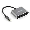 STARTECH USB C MULTIPORT VIDEO ADAPTER HDMI OR DISPLAYPORT HDR 4K 60 CABL