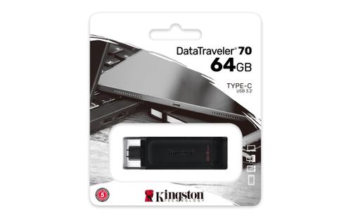KINGSTON n DataTraveler 70 - USB flash drive - 64 GB - USB-C 3.2 Gen 1 (DT70/64GB)