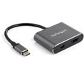 STARTECH USB C MULTIPORT VIDEO ADAPTER HDMI OR MINI DP HDR 4K 60 CABL