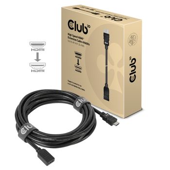 CLUB 3D High speed HDMI 4K60HZ Extention cable 5M/16.4FT MALE/ FEMALE 26 AWG (CAC-1325)