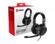 MSI Immerse GH30 V2 Stereo Over-ear GAMING Headset with In-line controller Headset has a lightweight foldable design