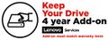 LENOVO Keep Your Drive Add On - Serviceerweiterung - 4 Jahre - für ThinkPad C14 Gen 1 Chromebook, L13 Yoga Gen 4, L15 Gen 4, T14 Gen 4, T14s Gen 4